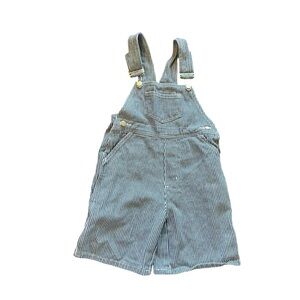 Vintage Funkins  OVERALLS  Shorts Size 4 100% Cotton Striped